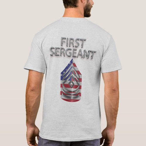 First Sergeant Customized Rank T_Shirt