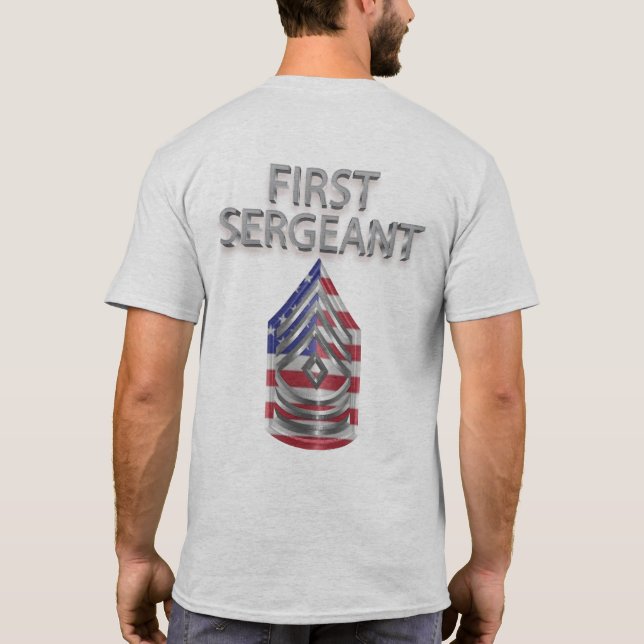 First Sergeant Customized Rank T-Shirt (Back)