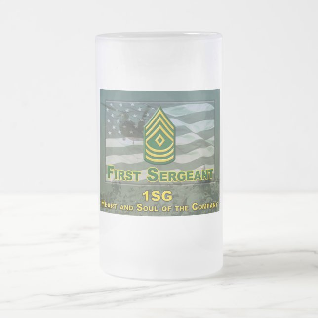 First Sergeant Gift Frosted Mug (Center)