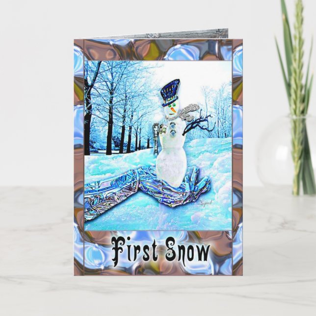 First Snow Holiday Card (Front)