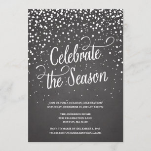 FIRST SNOW HOLIDAY PARTY INVITATION