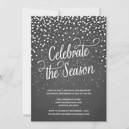 FIRST SNOW | HOLIDAY PARTY INVITATION