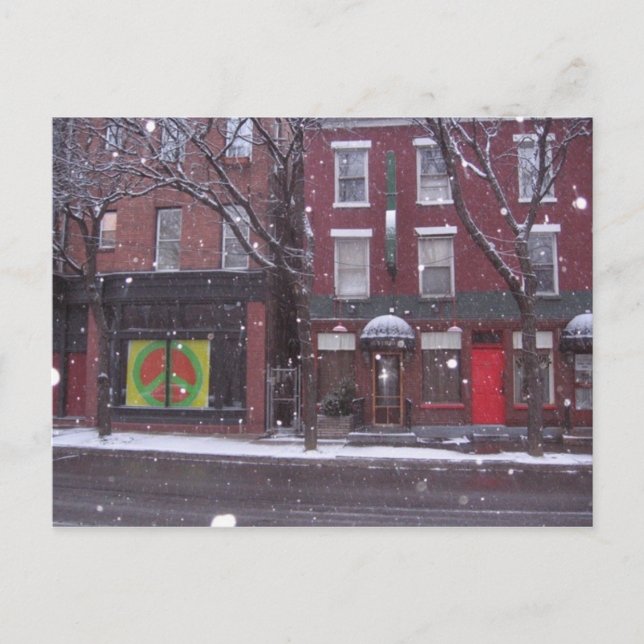 first snow postcard (Front)