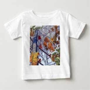 First Snow Winter Camouflage Decor Baby T-Shirt