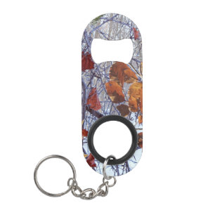 First Snow Winter Camouflage Decor Keychain Bottle Opener