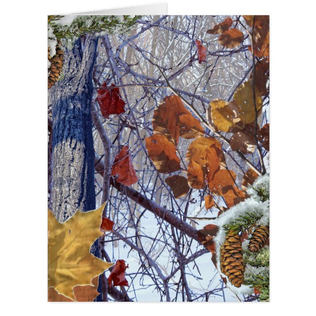 First Snow Winter Camouflage Style Cards (Front)