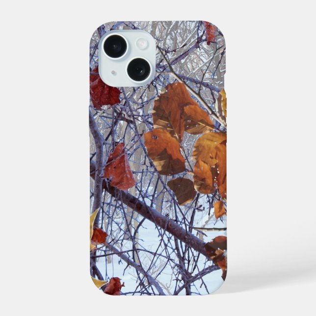 First Snow Winter Forest Camo Print Iphone Case (Back)