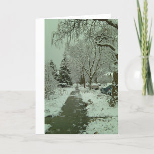 First Snowfall Holiday Card