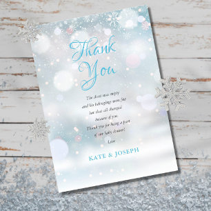 First Snowflakes Baby Shower Thank You Poem