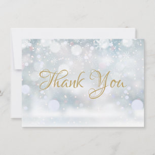 First Snowflakes Thank You Card