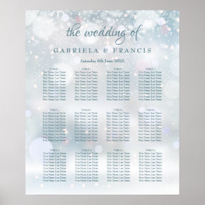 First Snowflakes Wedding Seating Chart