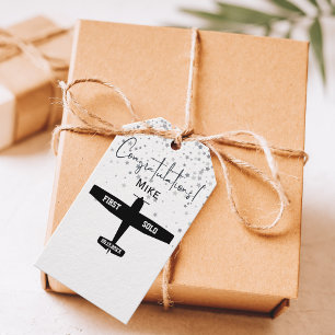 First Solo Simple Airplane, Personalized Aviation Gift Tags
