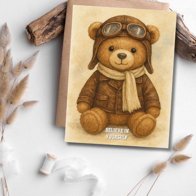 First Solo Simple Airplane, Personalized Aviation Postcard (Creator Uploaded)