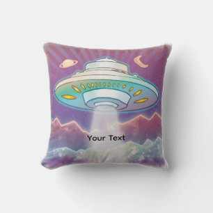 First Spaceship Throw Pillow