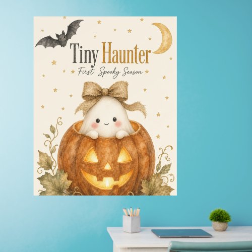 First Spooky Season Baby Halloween Watercolor Wall Decal
