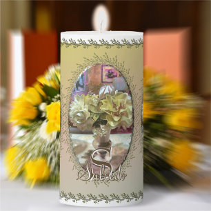 First Spring Flowers PCM1 Pillar Candle