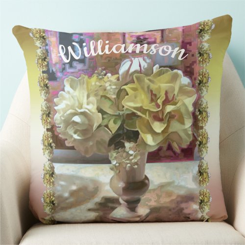 First Spring Flowers PCM1 Throw Pillow
