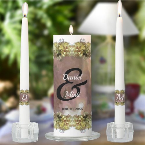 First Spring Flowers PCM1 Unity Candle Set