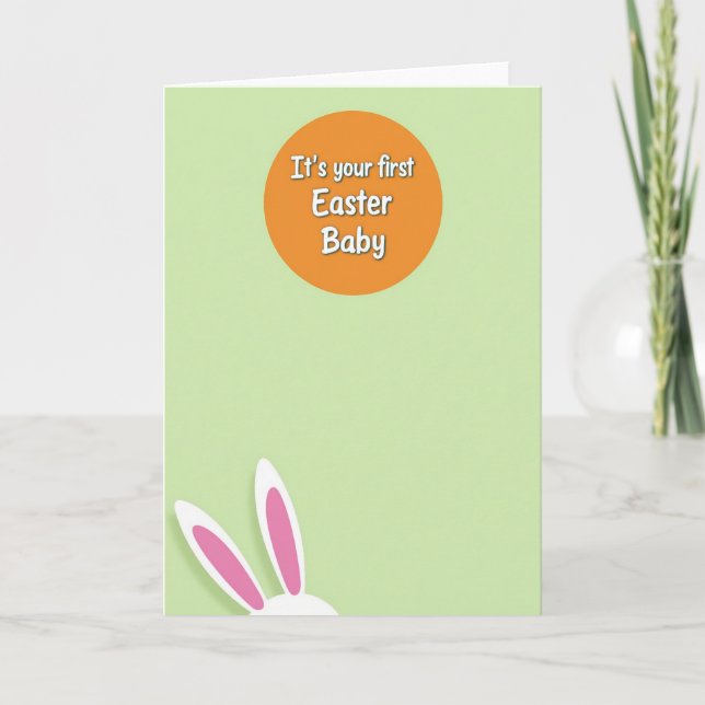 First Spring Joy Celebration Card (Front)