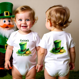 First St. Patrick’s Day for Tiny Treasure Hunters Baby Bodysuit