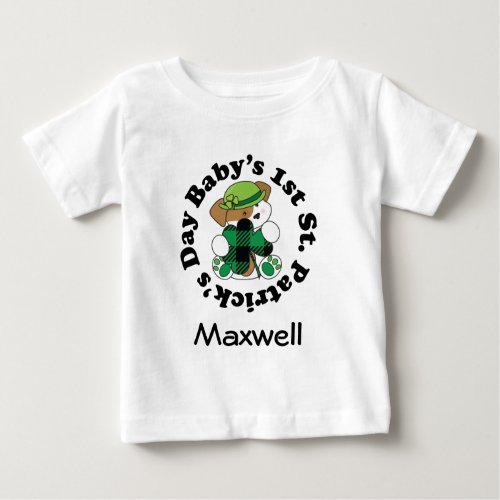 First St Patricks Day Baby T_shirt