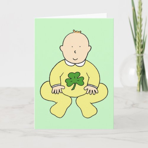 First St Patricks Day for a Baby Card