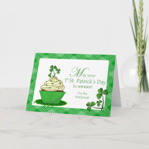 First St Patricks Day for Newlyweds Card
