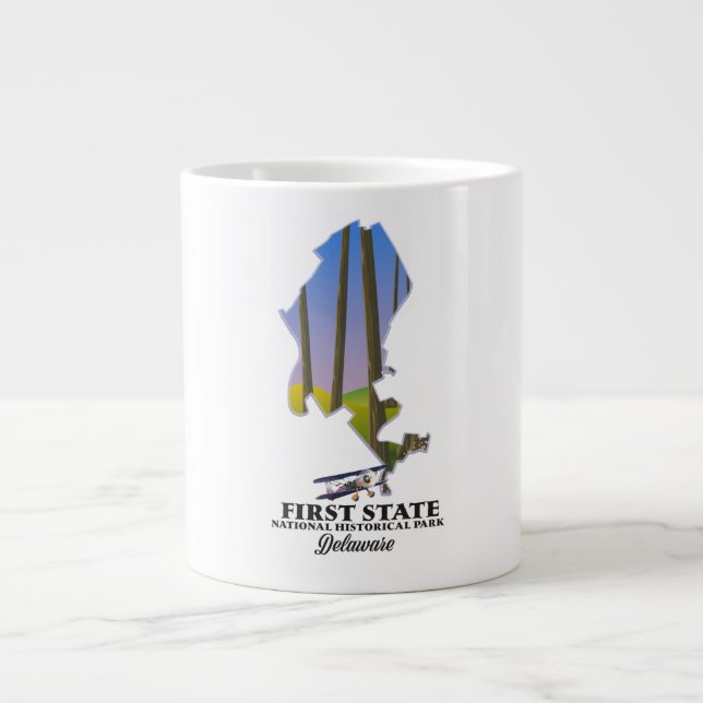 First State National Historical Park Delaware Giant Coffee Mug (Front)