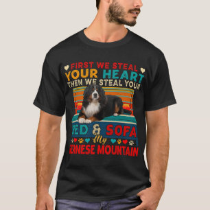 First Steal Cute Heart Then Bed And Sofa Labrador T-Shirt