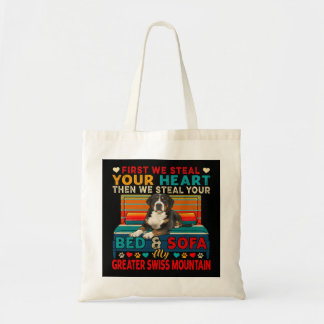 First Steal Cute Heart Then Bed And Sofa Shetland Tote Bag
