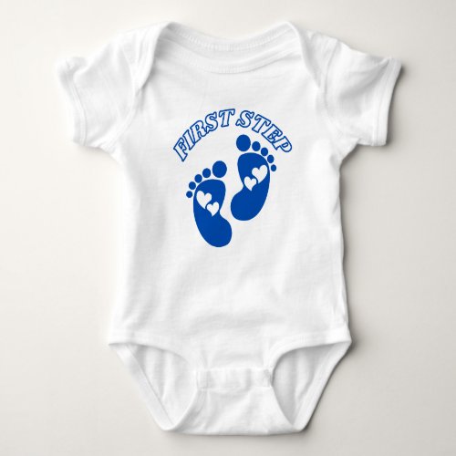 First Step Baby Bodysuit for Boys