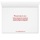 First Step to Soul Card with First Chakra Mantra (Inside Horizontal (Bottom))