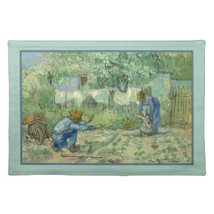 First Steps, after Millet by Vincent Van Gogh Cloth Placemat