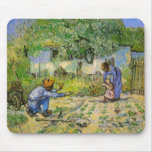 First Steps (after Millet) by Vincent van Gogh Mouse Pad