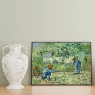 First Steps, after Millet by Vincent Van Gogh Photo Print