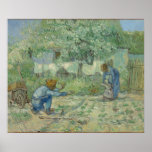 First Steps, After Millet by Vincent Van Gogh Poster<br><div class="desc">Vincent Van Gogh - a celebration of the Masters of Art</div>