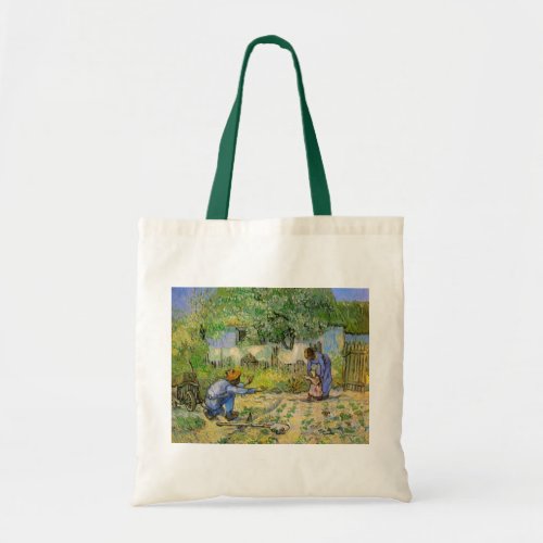 First Steps after Millet by Vincent van Gogh Tote Bag