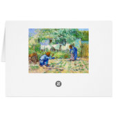 First Steps (after Millet) Vincent van Gogh art Cards (Back Horizontal)