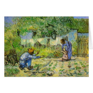 First Steps by Vincent van Gogh Cards