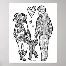First Steps - Mom Life / Parenthood Art Print