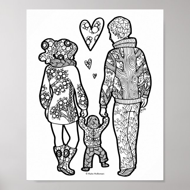 First Steps - Mom Life / Parenthood Art Print (Front)