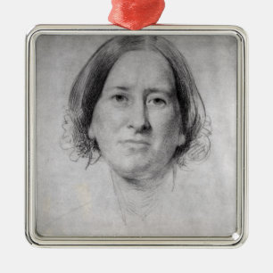First Study for the Portrait of George Eliot Metal Ornament