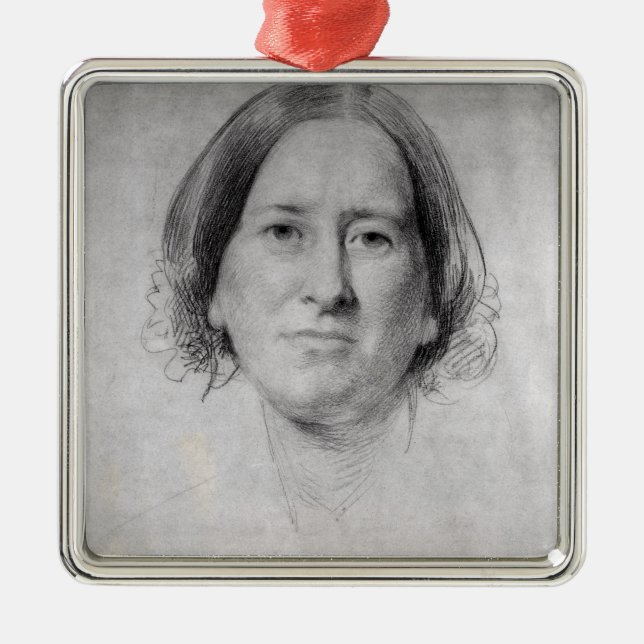 First Study for the Portrait of George Eliot Metal Ornament (Front)