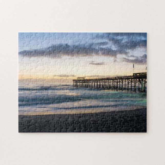 First Sunrise At Cocoa Jigsaw Puzzle (Horizontal)