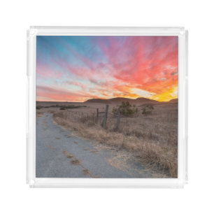 First Sunset of the Day Acrylic Tray