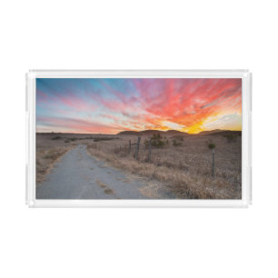 First Sunset of the Day Acrylic Tray