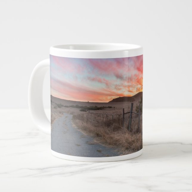 First Sunset of the Day Giant Coffee Mug (Front Left)