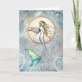 First Taste Of Sky Leaping Mermaid Card by robmolily at Zazzle