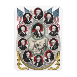 First Ten Presidents of the United States Magnet