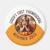 First Thanksgiving Baby Custom Photo Add Name